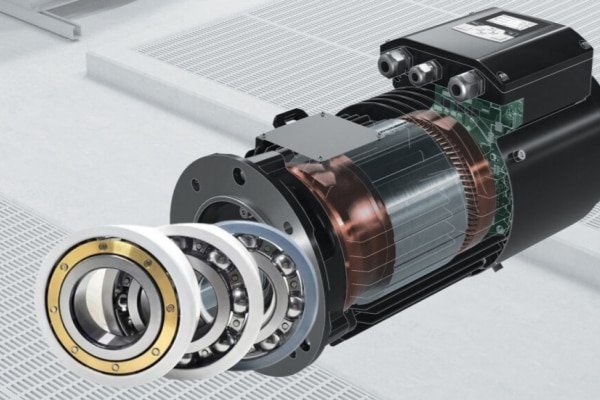 Industrial variable frequency drive (VFD) motor and wind turbine generator which require electrically insulated bearings for protection.